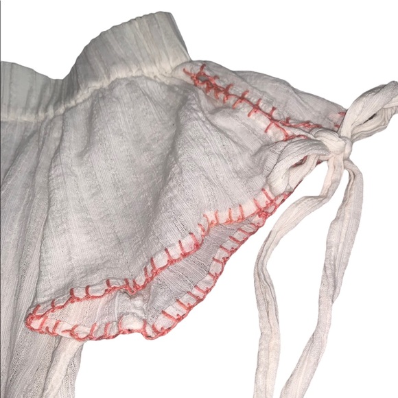 Banjara Womens Off the Shoulder Top Crochet Trim Cottagecore - Picture 4 of 4